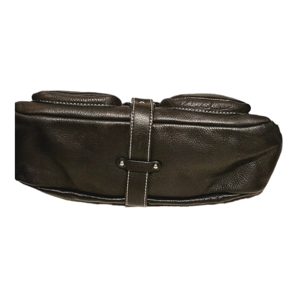 Donald J Pliner Black Leather Shoulder Bag Size Small - Picture 3 of 16